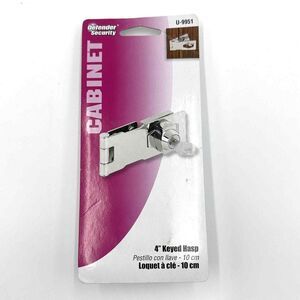 Defender Security‎ Cabinet 4" Keyed Hasp Lock U-9951 Key No 686